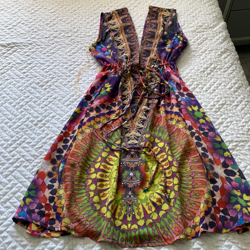 Parides print dress size s